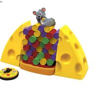 Jeu de société interactif HTL Interactive Mouse Stacks Cheese Board Game, jeu de stratégie éducatif pour enfants, jeu de table pour bataille parent-enfant