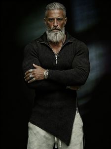 <span class=keywords><strong>T</strong></span>-Shirt da Uomo con Collo a <span class=keywords><strong>O</strong></span>, Traspirante in Morbido Cotone, Vestibilità Slim, Top Casual per Look Quotidiano e Street Style - Product Image 4