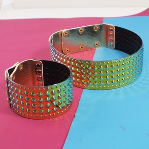 HANSIDON <span class=keywords><strong>Set</strong></span> di Gioielli Vistosi con Collana in Pelle e Bracciale Statement per Donne, <span class=keywords><strong>Set</strong></span> di Gioielli Africani - Product Image 6