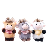Pluche koe sleutelhanger, mini knuffelkoe, schattig boerderijdier, sleutelhanger, rugzak hanger, decoratie, cadeau, koe sleutelhangers