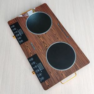 Horno Eléctrico de Doble Quemador Silver Crest con Cubierta Dorada, Olla Caliente Portátil para el Hogar, Acero Inoxidable - Product Image 1