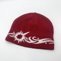 Gorro de Punto Jacquard de Alta Calidad, Transpirable, con Diseño de Anime Vintage, Gorras con Logotipo Personalizado, Gorro de Diseñador Premium al por Mayor