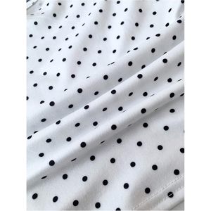 FOXA Crop top à pois pour fille, épaules dénudées, sans manches, froncé, respirant, style Y2k - Product Image 5