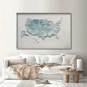 Decoración de Pared para el Hogar, Pintura Personalizada sobre Lienzo, Arte Moderno Enmarcado, Decoración de Interiores de Lujo para Sala de Estar, Vestíbulo de Hotel - Product Image 2