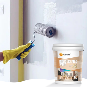 <span class=keywords><strong>Pintura</strong></span> de pared de látex interior 18L-Estándar americano Bajo VOC Ecológico <span class=keywords><strong>Lavable</strong></span> Durable y resistente al moho para la decoración de la oficina en el hogar - Product Image 1