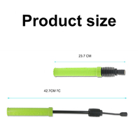 Mini pompe à main PORTABLE à double action avec logo personnalisé ABS, gonfleur de vélo, prêt à être expédié