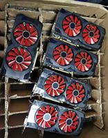 Carte graphique d'occasion RX580 8GB Desktop Gaming GPU GDDR5 Carte vidéo pour poste de travail Ordinateur portable Interface mémoire 256 bits avec ventilateur refroidisseur