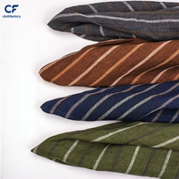 Tissu en lin pur OEKO Tex teint en fil, poids moyen, écologique, pour vêtements, chemises et usage sur canapés