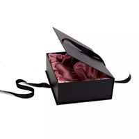 Caja de papel de regalo magnética de embalaje en relieve personalizado de gama alta de lujo OEM/ODM para pelucas cosméticos de pequeñas empresas materiales reciclados