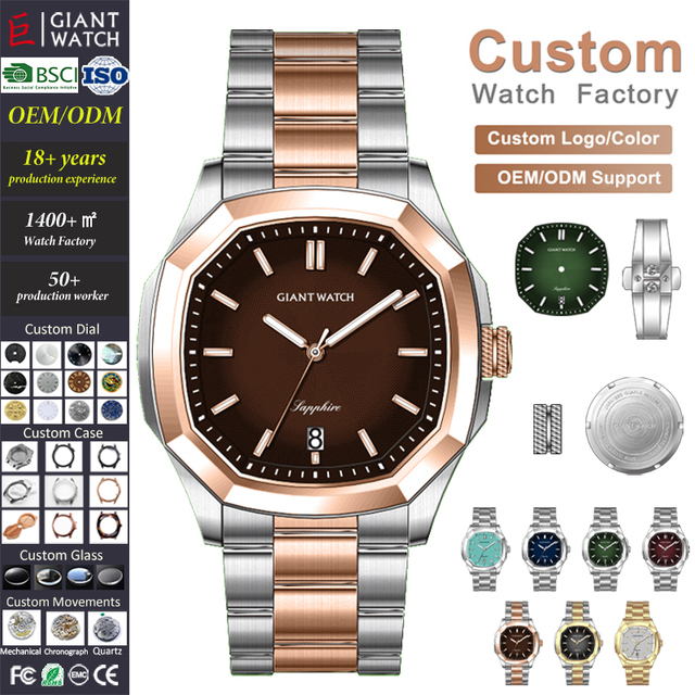 Watch Factory Direct S16 Mens 42mm Stainless Steel Sport Watch 5ATM Waterproof Pointer Dial 20mm Custom Private Label Quartz