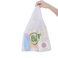 LOGO personnalisé sac à provisions biodégradable écologique pour supermarché épicerie restaurant