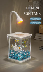 Internetberoemdheid <span class=keywords><strong>aquarium</strong></span> thuis bureau <span class=keywords><strong>aquarium</strong></span> lichtgevende kwallenbak speciaal creatief nachtlampje decoratie ornament - Product Image 2