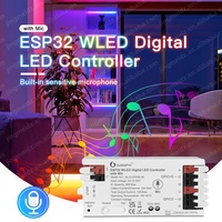 Nuevo Controlador de Luz Digital WLED GLEDOPTO con Control por APP, 10A, 800IC, Chip ESP8266 ESP32 para Lámpara LED