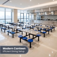 Vente directe d'usine, mobilier de restaurant, tables et chaises pliantes en acier inoxydable pour écoles, entreprises, cafétérias