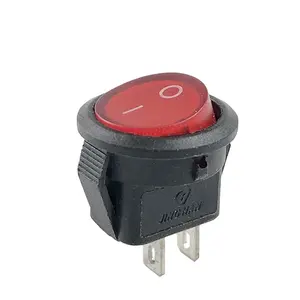 kcd1-2 Rocker Switch Opening 15MM 2-Files 2-Pin 6A ON-OFF Round Switch Power Ship Type Switch