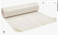 Film plastique pour peintre, rouleau de 400 pieds de long x 9 pieds de large, haute densité, avec trou de distribution pour un peinture facile