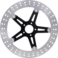 Disque de frein flottant surdimensionné en acier inoxydable ZCLH 15 pouces pour Touring 2000-2013, Sportster 2006-2023, Softail 2000-UP, Dyna