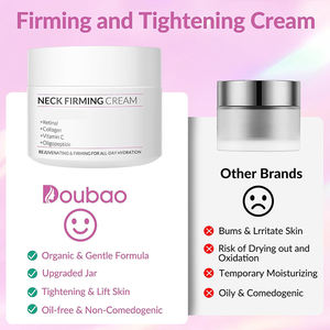 Crème raffermissante pour le cou au collagène végétalien à double effet <span class=keywords><strong>nuit</strong></span>, sans huile, soin liftant pour le teint et la réparation de la peau, usage quotidien - Product Image 5