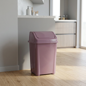 Modern Stylish 5L Rectangle Fantasy Eco-Friendly <b>Plastic</b> Trash Bin with Lid for Home & Kitchen Use - Product Image 2