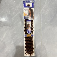 BELEZA 2 #   Extensions de cheveux synthétiques pour tresses au crochet, style Deep Wave, avec pack de mèches offert, pour tresses Passion Twist