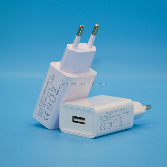 High Quality 5V 2A 10W EU Plug Portable Cell Phone Charger Travel Wall Charger USB Charger for Mobile Phone