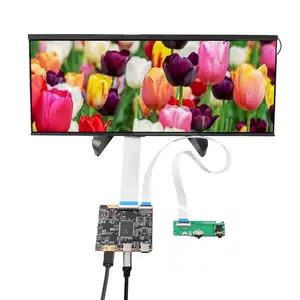 Hd Mi Usb Edp Speaker Lcd Type C Controller Board 2K 12.3" 2400X900 Lcd Screen Display Panel 123 Inch Lcd Ips Wide Bar Screen