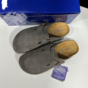 Sandalias <span class=keywords><strong>Birkenstock</strong></span> Bostones Personalizadas para <span class=keywords><strong>Mujer</strong></span>, con Hebilla Ajustable, Soporte de Arco de Gamuza, Zuecos Birken de Corcho, Pantuflas para <span class=keywords><strong>Mujer</strong></span> - Product Image 5