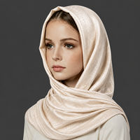 Voile pour enfants en tissu rayé à pois, satin froissé à la main, respirant, 100% polyester, mousseline, best-seller, vente en gros
