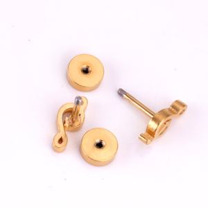 Pendientes de Acero Inoxidable con Forma de Nota Musical, Joyería de Moda al por Mayor para Mujer - Product Image 5