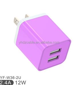 Mini 2.4A Dual Port Fast Charging Head US Multi-Port <b>Plug</b> <b>Adapter</b> for Android Phones and IPhones 15 Pro Max Electric Type - Product Image 3