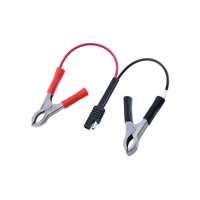 Pince crocodile crocodile robuste vers câble de connecteur SAE 2 broches pour applications de test de charge de batterie électronique 220V