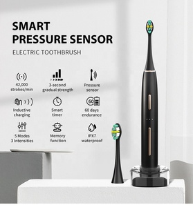 Nuevo Cepillo de Dientes Eléctrico Sónico Premium Inteligente Ultra Blanqueador con Sensor de Presión y Carga Inalámbrica para Adultos con Cabezales de Repuesto - Product Image 2