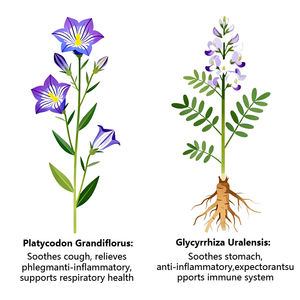 폐 건강 지원 Platycodon Grandiflorum / Glycyrrhiza Uralensis 구강 스트립 호흡기 건강 구강 박막 보충 - Product Image 4