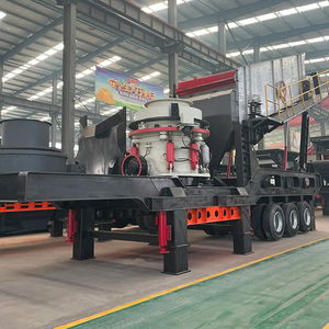 Usine de concassage mobile à cône pour l'exploitation minière à Zhengzhou, prix fabricant pour l'équipement de concassage mobile à cône pour calcaire - Product Image 2