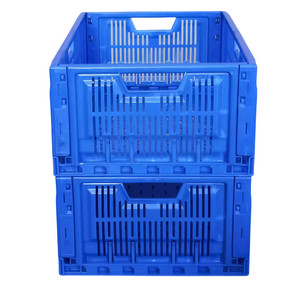 Heavy Duty Foldable Plastic Containers Box Collapsible Crates for Fruits Vegetables SupermarketTurnover and transportation