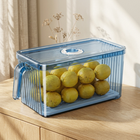 Boîtes de conservation alimentaire carrées hermétiques en PP, couvercles moulés par injection, sans BPA, compatibles lave-vaisselle, bacs de rangement pour réfrigérateur, pour la cuisine