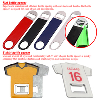 Ouvre-bouteille en métal en acier inoxydable vierge pour sublimation avec logo personnalisé