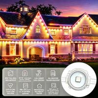 Luces LED Permanentes para Exteriores con Piedras Preciosas para Decoración del Hogar