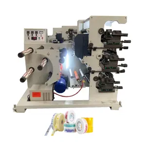 Stable Easy Operating 2 Colors Auto Adhesive BOPP Tape Label Roll Flexo Printing Machine