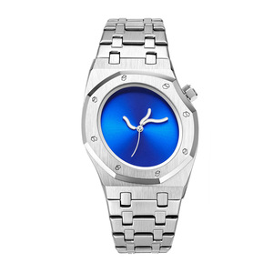 Nuevo reloj octogonal para hombre con diseño curvo original, apariencia simple y elegante, reloj de pulsera con correa de acero resistente al agua. - Product Image 3