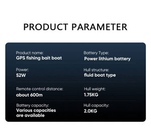 سرعة عالية 12 فولت لصيد سمك الشبوط RC 3 قوي تحميل GPS طقم سونار - Product Image 5