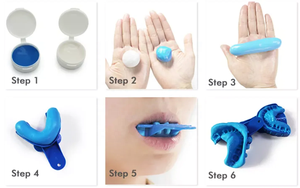 Materiale da Impronta Dentale in Silicone ad Alta Viscosità di Grado Medico Approvato CE, Kit per Stampi di Grillz e Faccette con Vassoio e Putty - Product Image 6