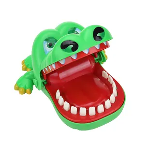 Vente en gros de jouets de crocodiles mordants à la main, jouet créatif en plastique pour la bouche de requin, nouveau jeu de société pour la famille