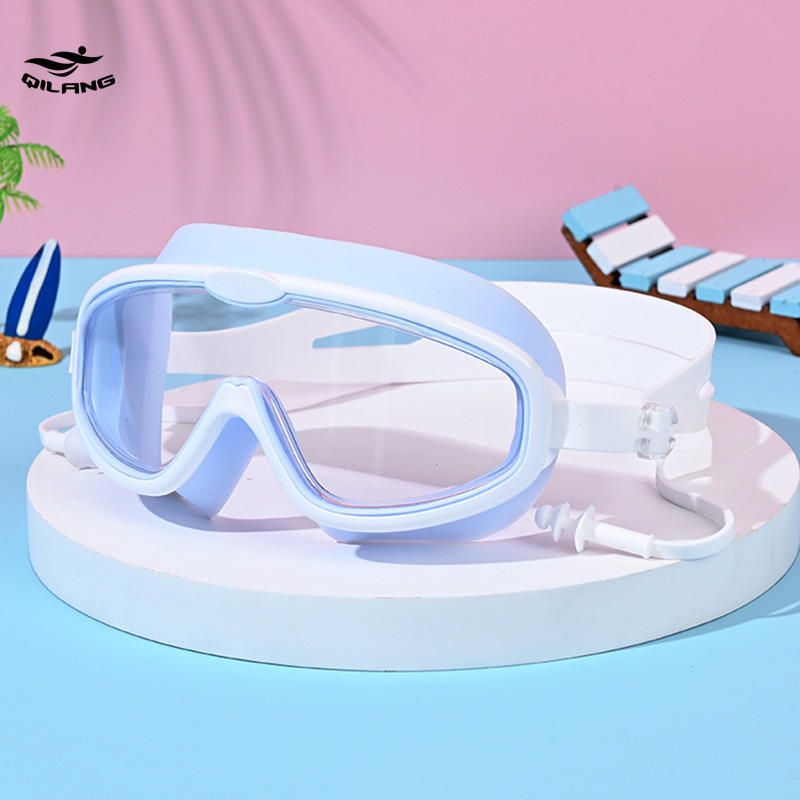 Blanco y azul macarrón (color del marco) en bolsa de PE