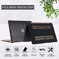 Housse de protection rigide pour ordinateur portable en cuir PU crocodile personnalisée pour Macbook Neo Air 13 13.6 15 Pro 14 14.2 16 16.2 M5 M4 M3 M2 M1