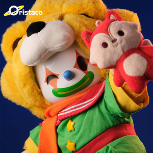 Caosweet Star Messenger orso 35cm fatto a mano Super morbido peluche geniale serie <span class=keywords><strong>folle</strong></span> maschera magnetica barba pipa zaino occhiali - Product Image 4