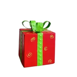 1 шт., металлическая коробка для рождественских украшений