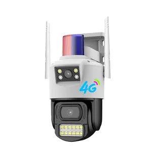 Caméra intelligente PTZ double lumière 4MP HD Wifi extérieur Alam Security