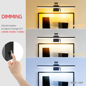 LED Adjustable Linear Picture <b>Lights</b> For Wall Art 3-color temperature Mirror Lamp for Bathroom Dimming <b>Vanity</b> Fixture Wall <b>Light</b> - Product Image 2