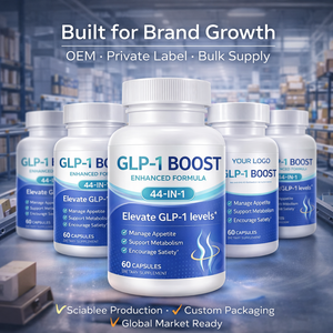 كبسولات GLP-1 Boost بتركيبة محسنة 44 في 1 بعلامة تجارية خاصة، خالية من المواد المعدلة وراثياً ونباتية، 60 كبسولة لدعم عملية الأيض والشهية، متاحة بنظام OEM/ODM - Product Image 6